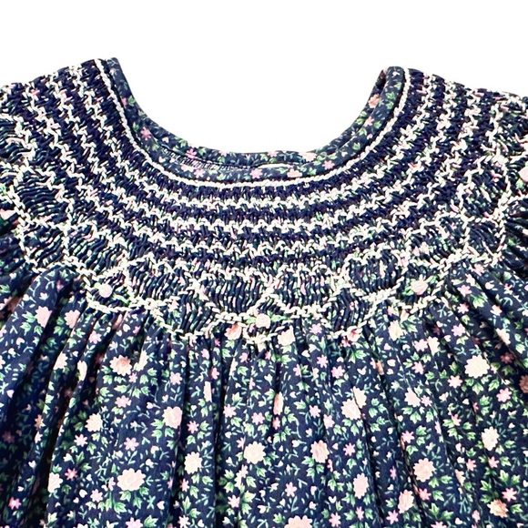Rosalina | Vintage Floral Smocked Dress (2T) - Picture 2 of 6